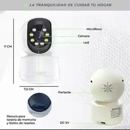 Falabella Cámara De Seguridad Inalambrica Wifi Gira 360° oferta