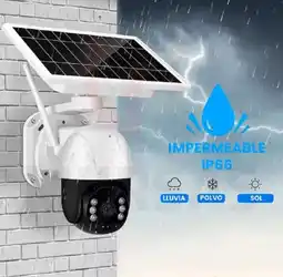 Falabella Cámara Panel Solar Ptz Full Hd Exterior Alarma Gira 360° oferta