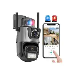 Falabella Cámara Exterior seguridad con alarma Doble lente + SD 64 GB oferta