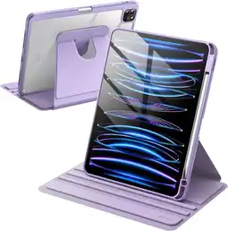 Falabella Estuche iPad Pro 11 4, 3 Gen Lila Cubierta Trasera Transparente oferta