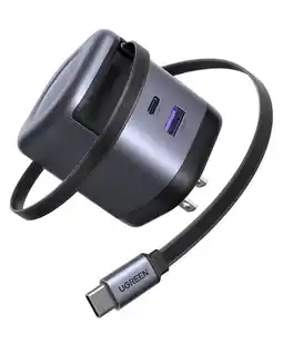 Falabella Cargador 45w Retráctil Tipo C Gris Titanio 45865 oferta