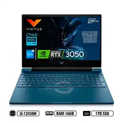 Falabella Portátil Victus FHD 144Hz 15-Fa0021la Intel i5-12450H RAM 16GB DDR4 1TB SSD NVIDIA RTX 3050 4GB oferta