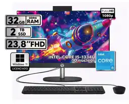 Falabella TODO EN UNO AIO INTEL CORE i5-1334U 32GB RAM 2TB SSD PANTALLA 238 FHD- WINDOWS 11 LICENCIA oferta