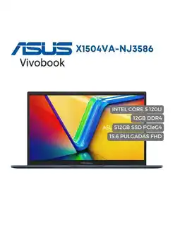Falabella Portatil X1504V Intel Core 5 120U, 512GB SSD PCIeG4, 12GB DDR4, 15.6 FHD oferta