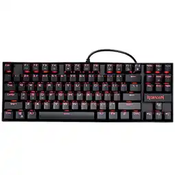 Falabella TECLADO GAMER KUMARA K552- KR CON LUCES RAINBOW SWITCH ROJO EN ESPAÑOL NEGRO oferta