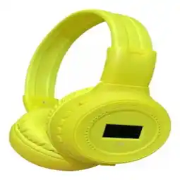 Falabella Audífonos Bluetooth Recargables Radio FM N65 con Pantalla Amarillo oferta