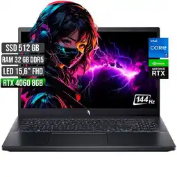 Falabella NITRO INTEL CORE I7-13620H RTX 4060 8GB SSD 512GB RAM 32GB LED 15,6 FULL HD 144Hz oferta