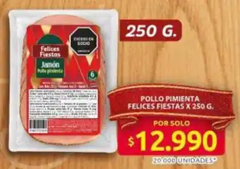 Felices fiestas pollo pimienta