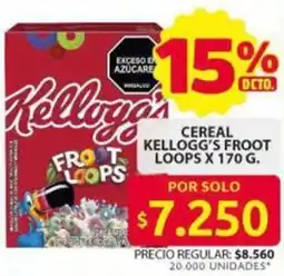 Ara Kellogg's cereal froot loops oferta