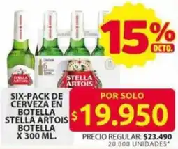 Ara Stella artois cerveza en botella oferta