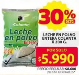 Ara Colanta leche en polvo entera oferta