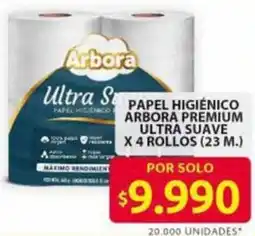 Ara Arbora papel higiénico premium ultra suave oferta