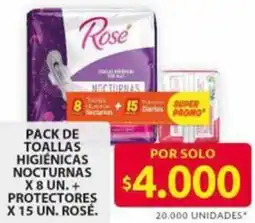 Ara Rosé pack de toallas higiénicas nocturnas oferta