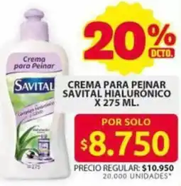 Ara Savital crema para peinar hialurónico oferta