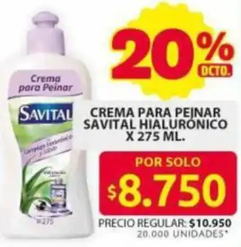 Ara Savital crema para peinar hialurónico oferta