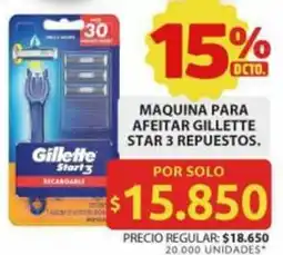 Ara Gillette star 3 repuestos maquina para afeitar oferta