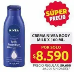 Ara Nivea crema body milk oferta
