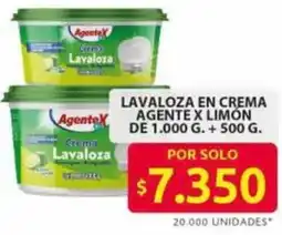 Ara AgenteX lavaloza en crema limón oferta
