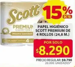 Ara Scott premium papel higiénico comfort de máxima suavidad oferta