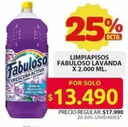 Ara Fabuloso limpiapisos lavanda oferta