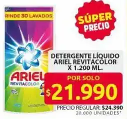 Ara Ariel detergente líquido revitacolor oferta
