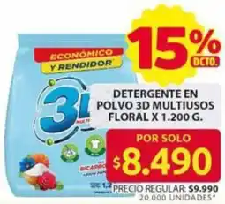 Ara 3D detergente en polvo multiusos floral oferta