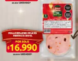 Ara Felices restas pollo relleno oferta