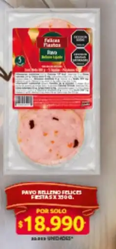 Ara Felices festas pavo relleno oferta