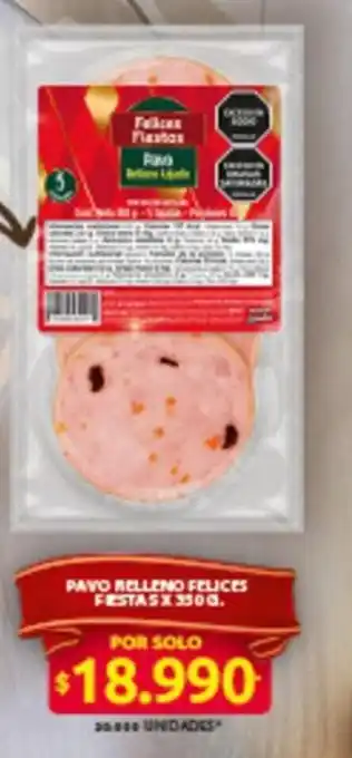 Felices festas pavo relleno