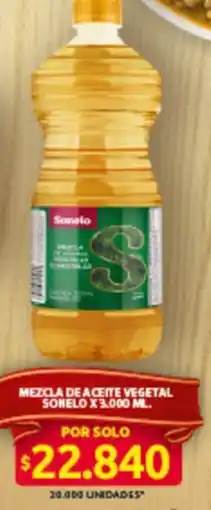 Ara Mezcla de aceite vegetal sonelo oferta