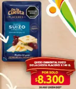 Ara De la cuesta queso emmental suizo placeres oferta