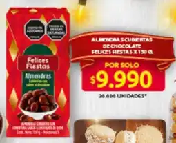 Ara Felices fiestas almendras cubertas de chocolate oferta