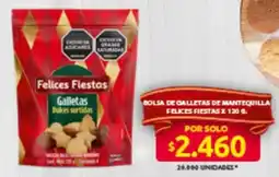 Ara Felices fiestas bolsa de galletas de mantequilla oferta