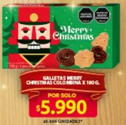 Ara Galletas merry christmas colombina oferta