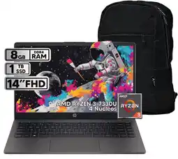 Falabella PORTATIL 245 G10 AMD RYZEN 3 7330U 8GB RAM 1TB SSD PANTALLA 14 HD + BOLSO OBSEQUIO!!! oferta