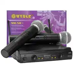 Falabella DOS MICROFONOS INALAMBRICOS EN SET DE LARGO ALCANCE oferta