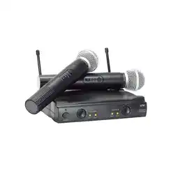 Falabella DOS MICROFONOS INALAMBRICOS DUAL KIT DE LARGO ALCANCE oferta