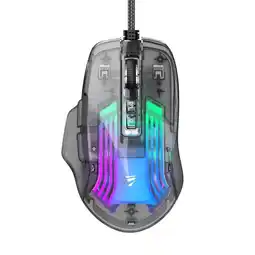 Falabella MOUSE GAMER TRANSPARENTE PROFESIONAL 7200DPI RGB RETROILUMINADO oferta