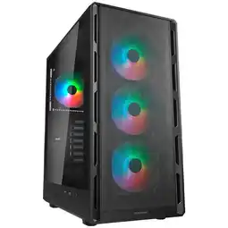 Falabella Chasis Gamer Airface Pure Atx Argb Negro 4 Fan oferta