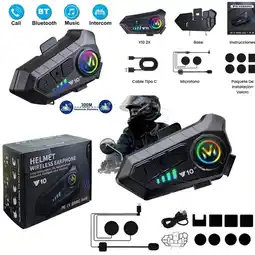 Falabella Intercomunicador Para Casco Moto Intercomunicador Reduccion De Ruido Resistente al Agua oferta