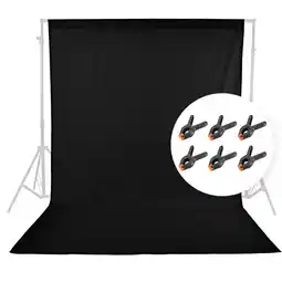 Falabella Fondo Negro para Estudio Fotográfico 3x6m con Pinzas oferta