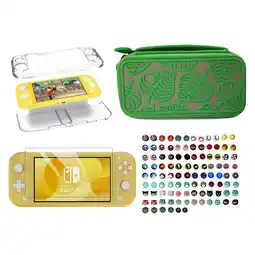 Falabella Estuche Edicion Animal Crossing+ Vidrio+ Grips+ Acrilico Switch Lite oferta