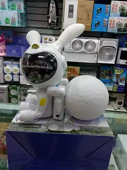 Falabella Lampara Astronauta Conejo Proyector De Galaxia oferta