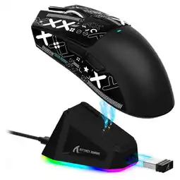 Falabella Mouse Gamer Inalámbrico Attack Shark X11 TriModo Rgb Negro oferta