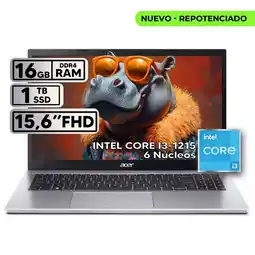 Falabella PORTÁTIL INTEL CORE i3 1215U RAM 16GB SSD 1TB 156″ FHD SILVER oferta