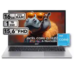 Falabella PORTÁTIL INTEL CORE i3 1215U RAM 16GB SSD 1TB 156″ FHD SILVER oferta