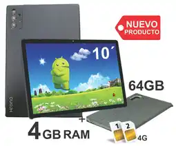 Falabella Tablet 10 Pulgadas 8GB RAM (4+4) Doble SIM Android 14 64GB Gris oferta