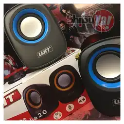 Falabella Parlantes estéreo multimedia de 2.0 usb y conexión de 3,5mm oferta