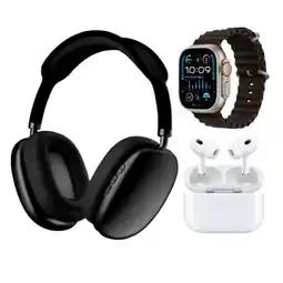 Falabella Combo Reloj Smartwatch + Audifonos Inalambrico + Diadema Teclop oferta