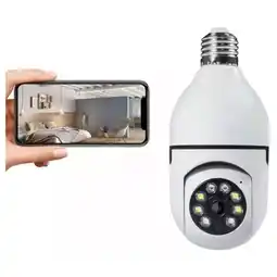 Falabella Cámara Seguridad Robótica Bombillo Wifi Giratoria 360° 1080p oferta
